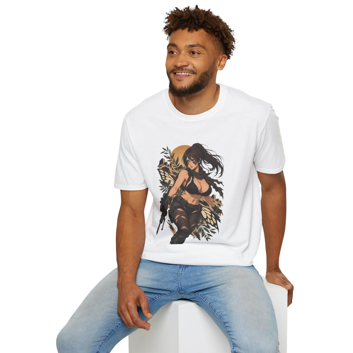 Quiet | Sexy Metal Gear Pin Up Girl | Anime Style Sniper Girl T-Shirt