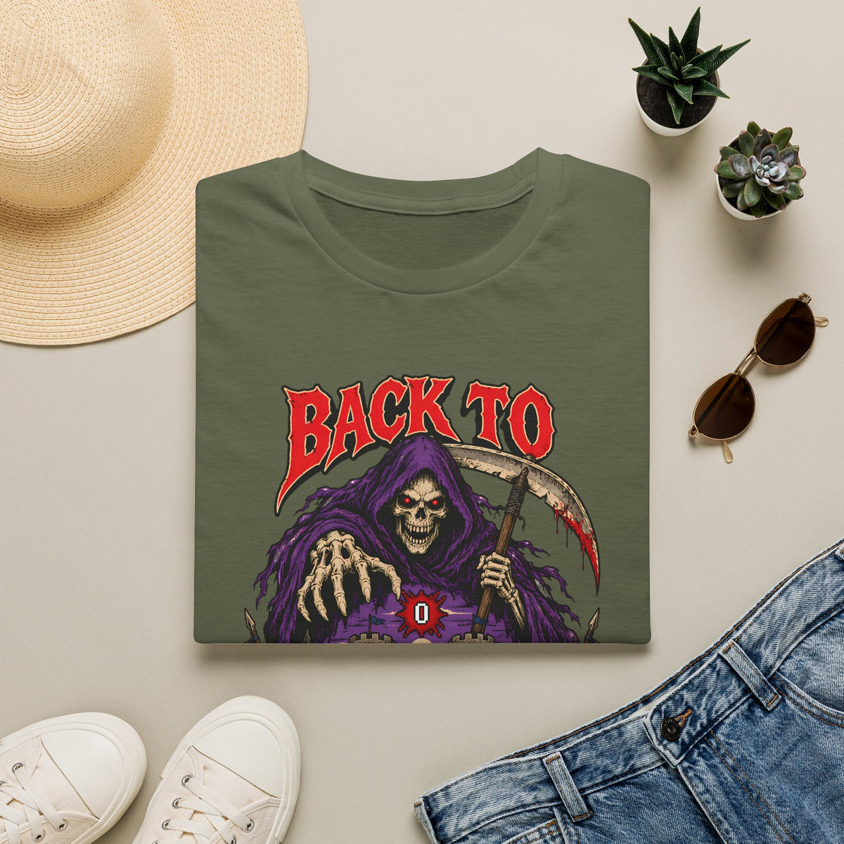 Back to Lumbridge T-Shirt OSRS Runscape Grim Reaper Shirt