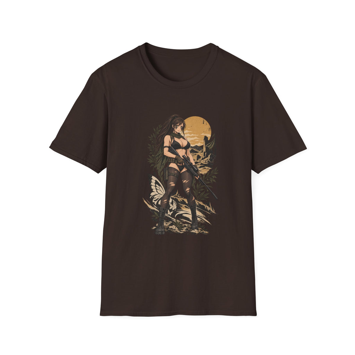 Quiet | Metal Gear | Sexy Sniper Pin up Fantasy Warrior Woman T-Shirt