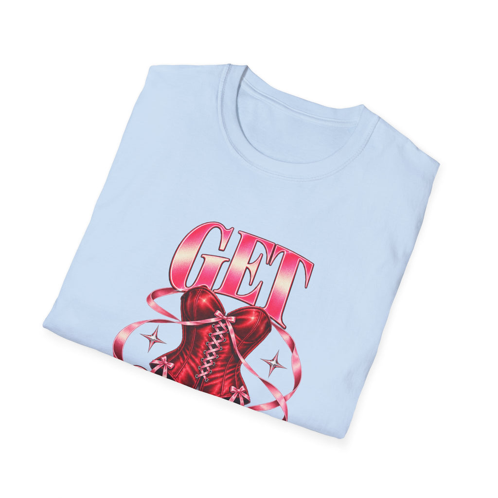 Get Sexy | Sugababes | Corset Retro Pink Y2K Vibe Graphic T Shirt