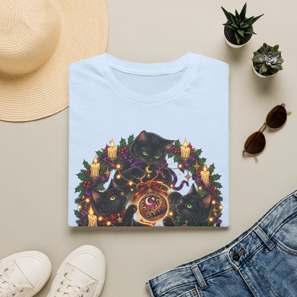 Festive Mischief | Cat Lover Christmas Holiday T-Shirt