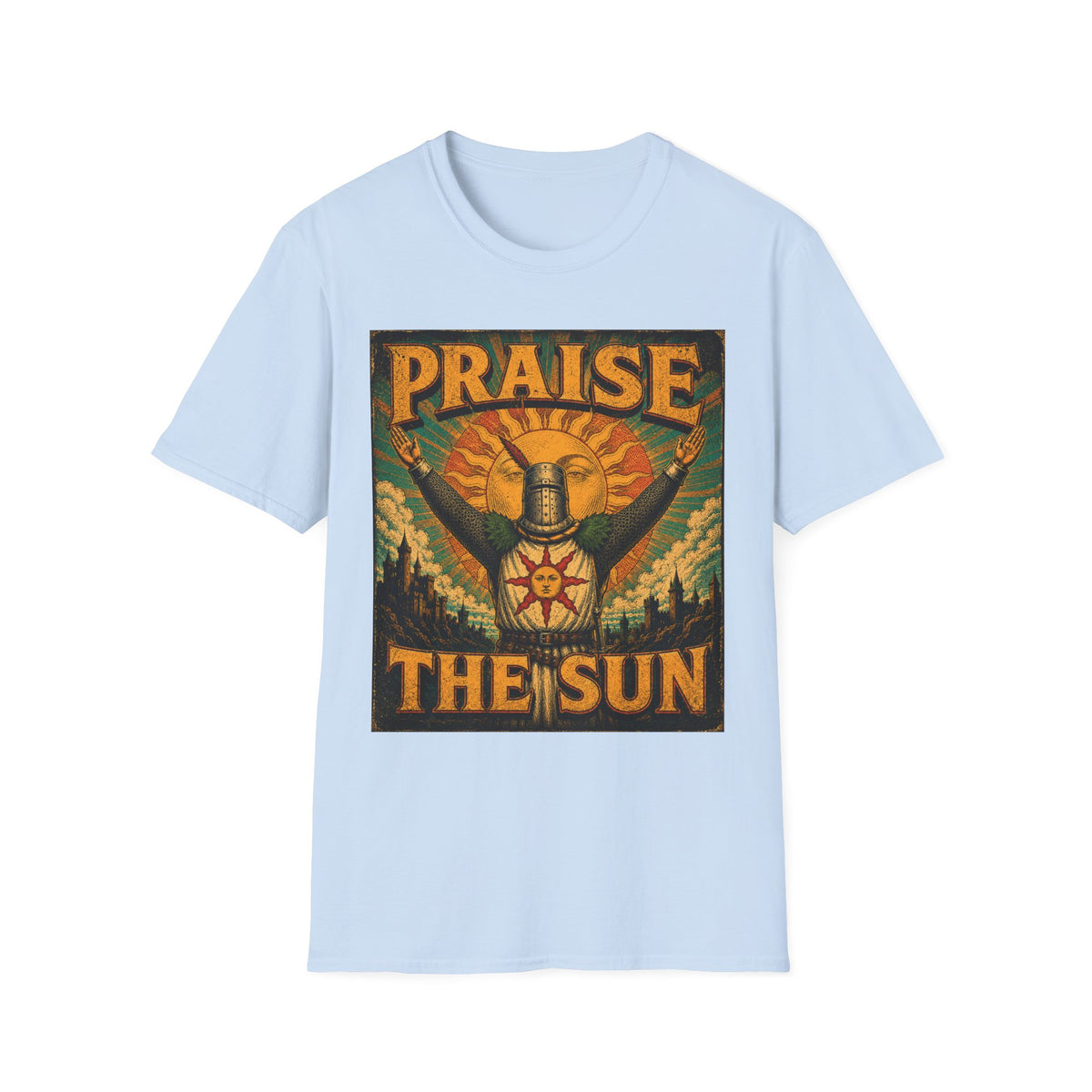 Praise the Sun T-Shirt — Dark Souls-Inspired Gaming Tee