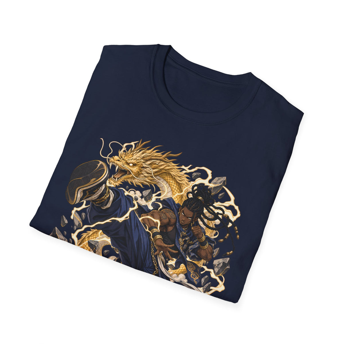 Golden Dragon | Ninja Dragon Kick | Martial Arts Warrior T Shirt