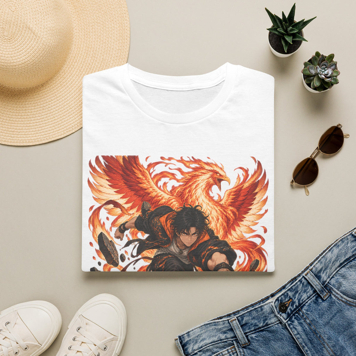 The Phoenix Warrior | Japanese Style | Anime Ninja T Shirt