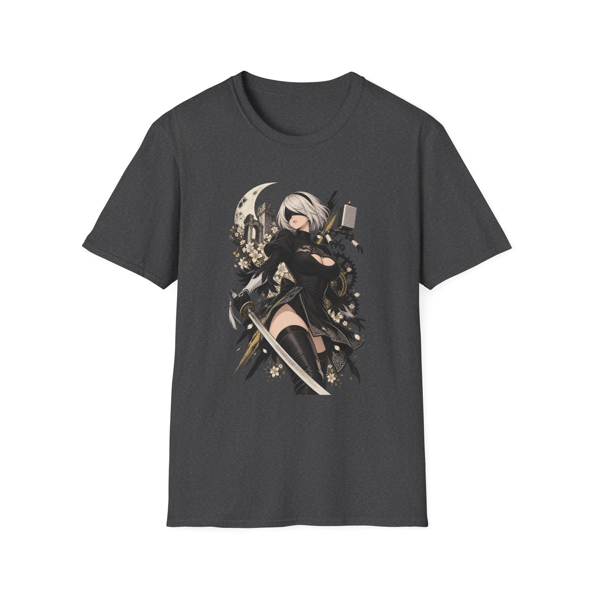 2B | Nier Automata | Anime Swordgirl Pin Up T-Shirt