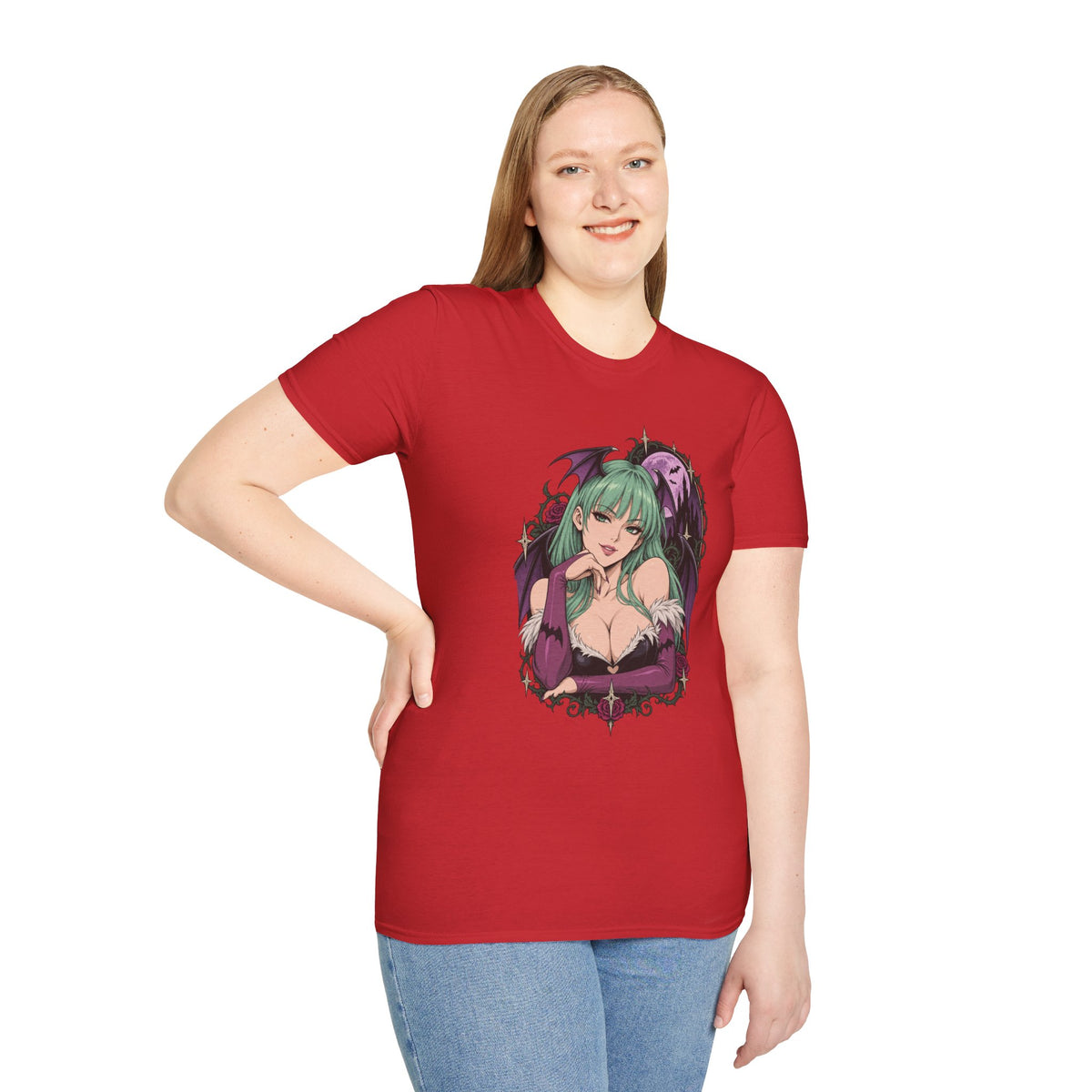 Morrigan | Sexy Pin Up Girl | Succubus Anime T-Shirt