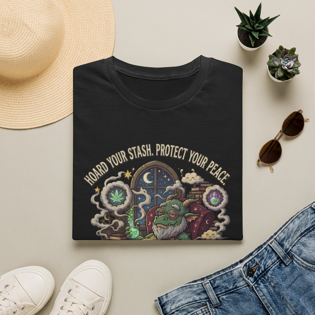 Dragon Stoner - 'Always Keep It Lit' - Psychedelic Chill Graphic Tee
