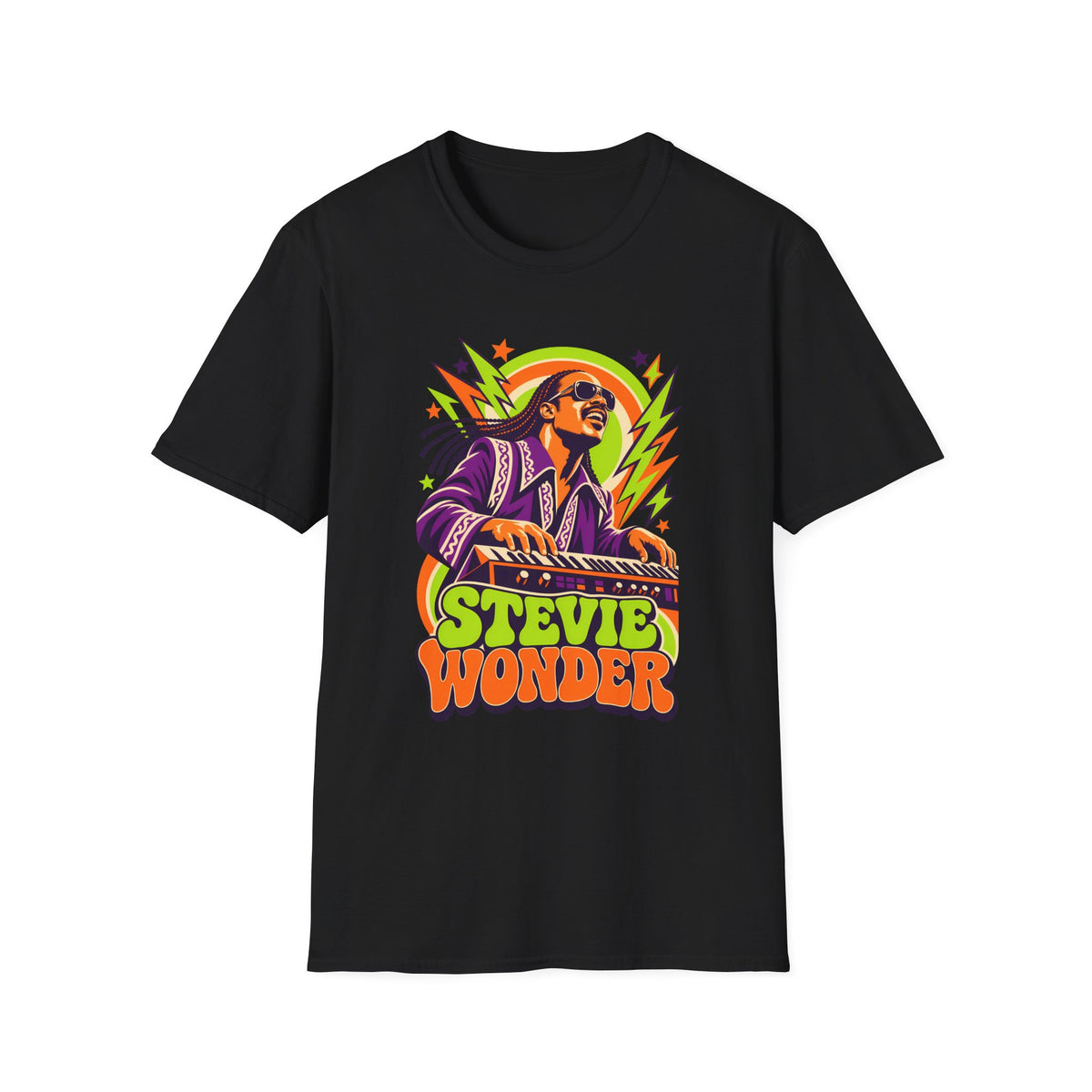 Retro Music Legend Stevie Wonder Graphic Tee
