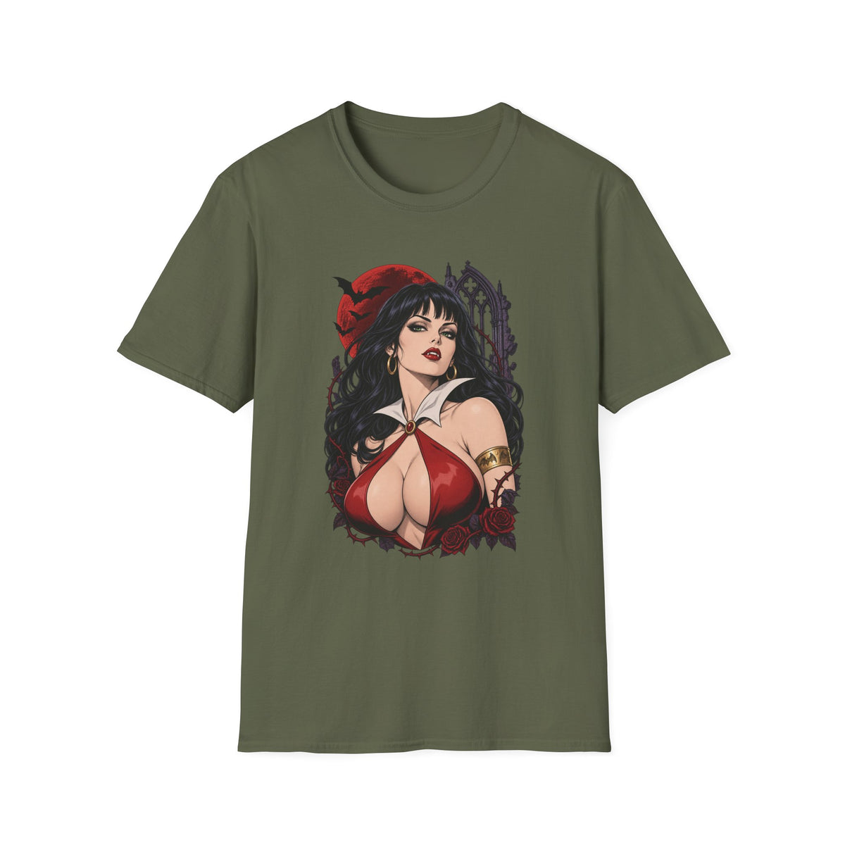 Vampirella | Sexy Halloween Vampire Pin Up Girl Sorceress Graphic T-Shirt