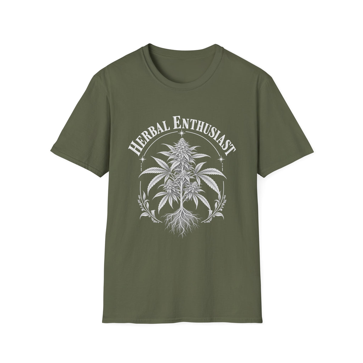 Herbal Enthusiast | Botanical | Cannabis Plant | Graphic Tee
