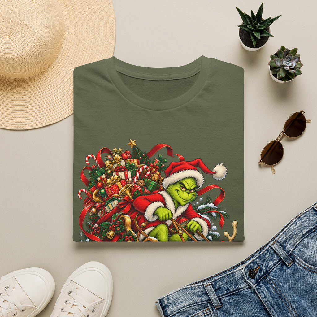 Grinch & Max Sleigh Ride | Funny Christmas T Shirt
