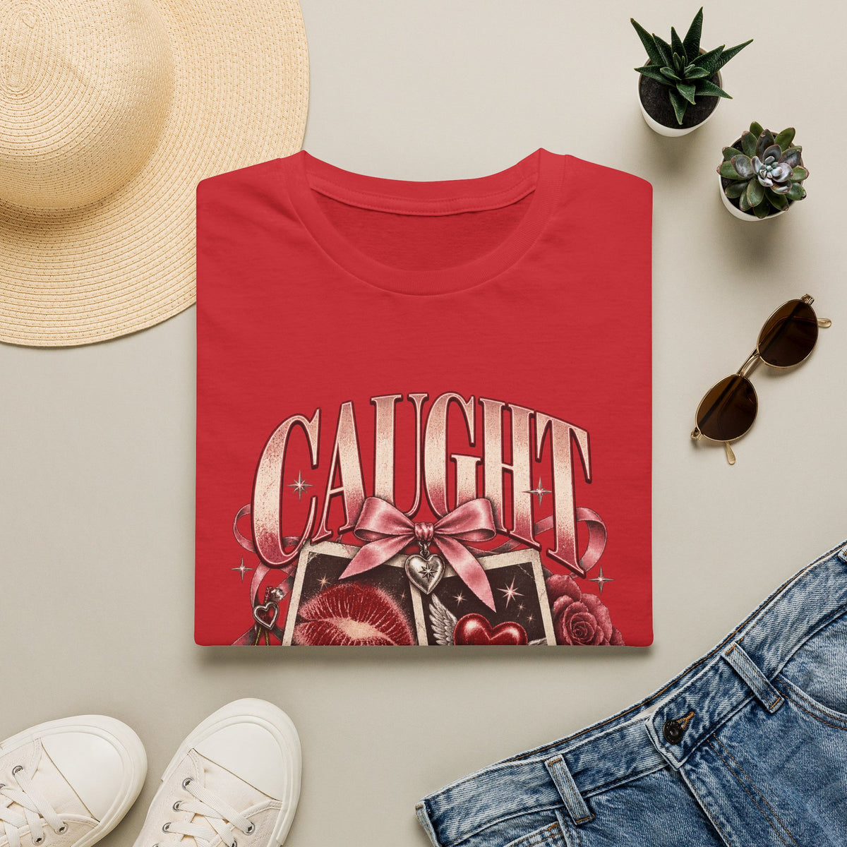 Caught In A Moment | Sugababes | Vintage Heart Polaroid Graphic Tee