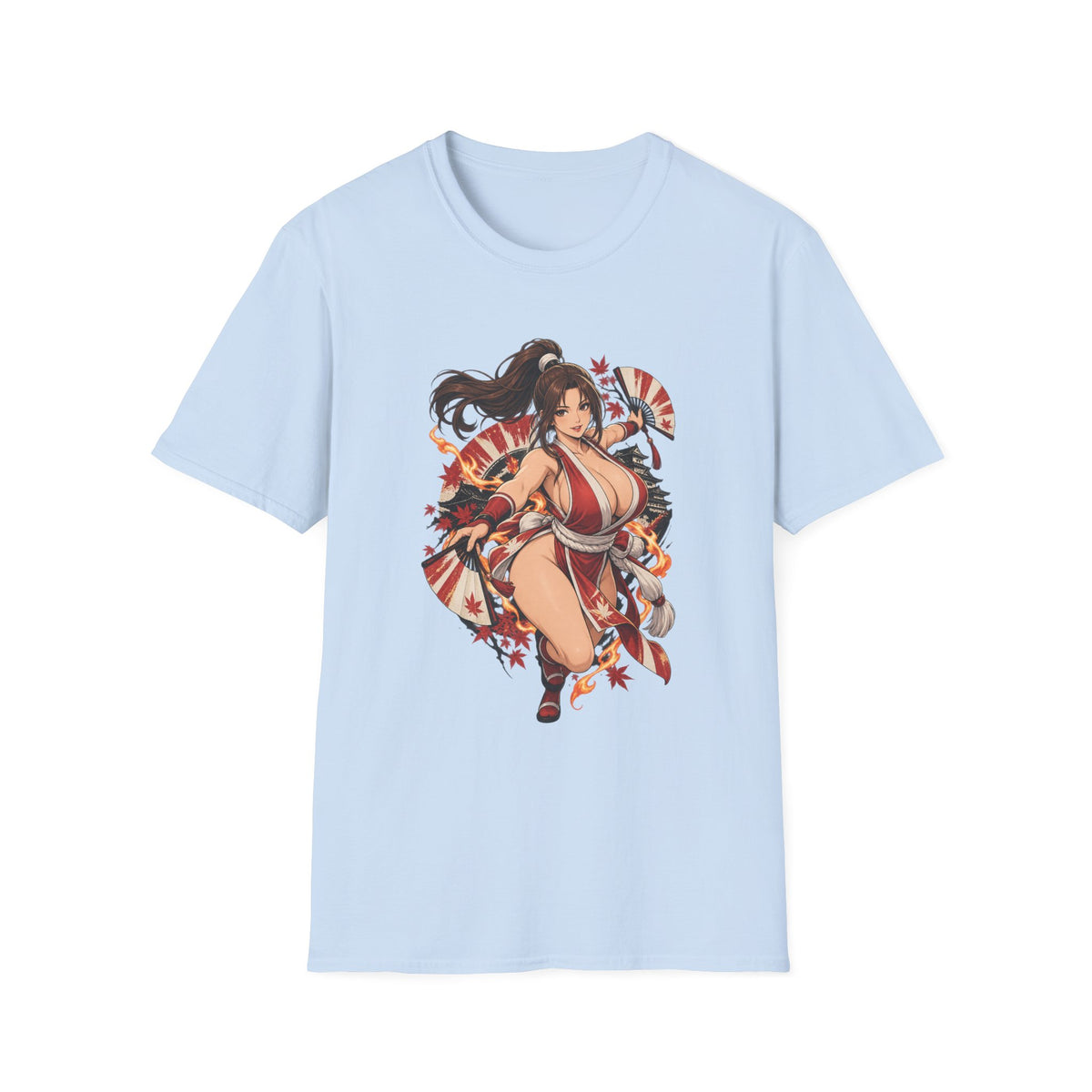 Mai Shiranui | Fatal Fury | Anime Style Pin up Girl Warrior T-Shirt