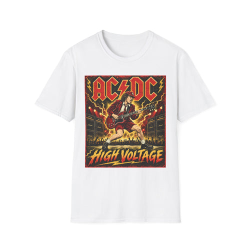 AC/DC High Voltage Graphic T-Shirt — Classic Rock Band Tee