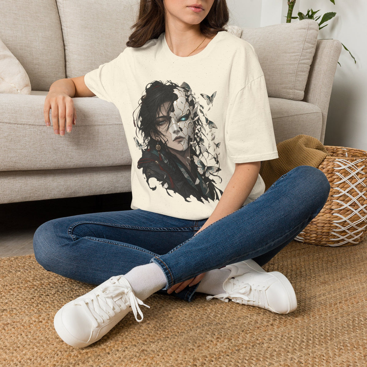 Mask Unfurls | Japanese Anime Style Mask Graphic Shirt