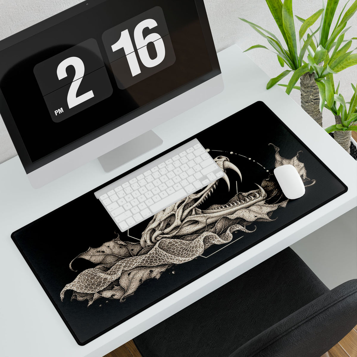 Skull Serpent | Gothic Gaming & Office Mouse Pad