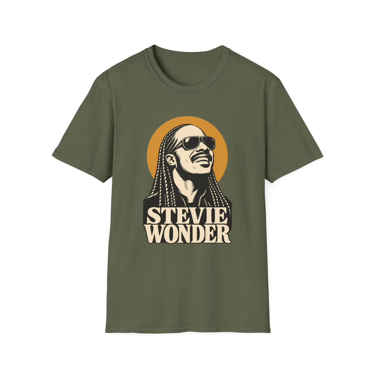 Stevie Wonder Graphic T-Shirt - Retro Soul Music Tee