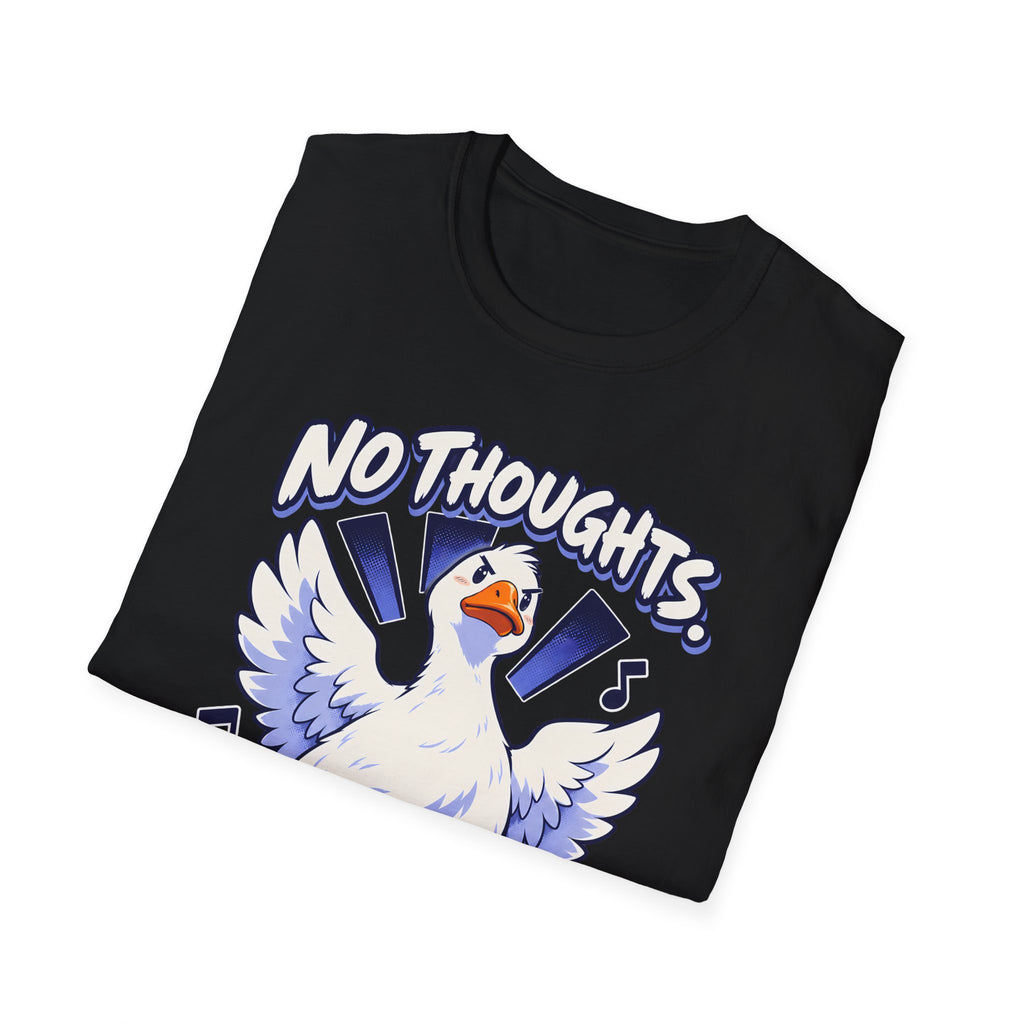 Cute Goose | No Thoughts, Just Boss Music T Shirt