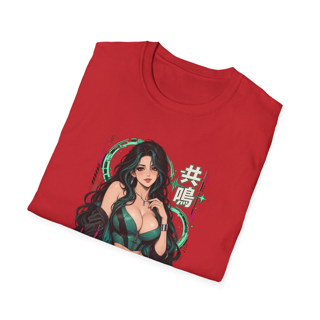 Jade | Sexy Anime Pin Up Girl | Waifu Graphic T‑Shirt