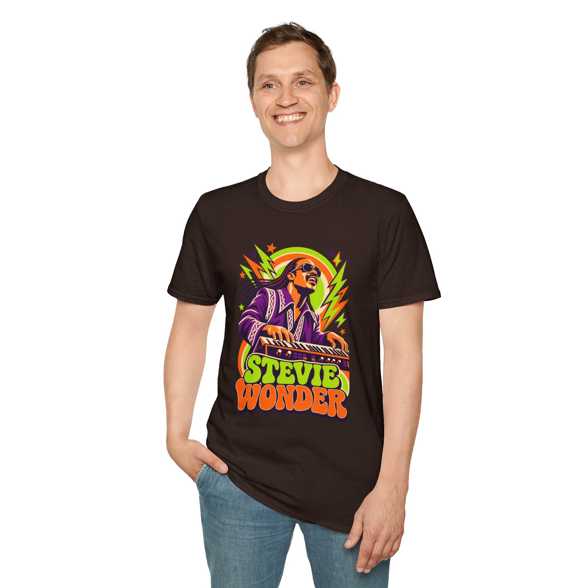 Retro Music Legend Stevie Wonder Graphic Tee
