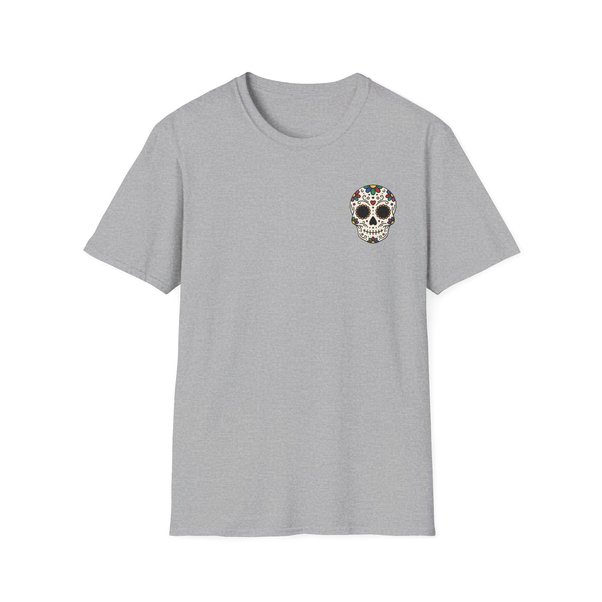 Sugar Skull | Colourful | Day of the Dead |  Floral Skull Tee