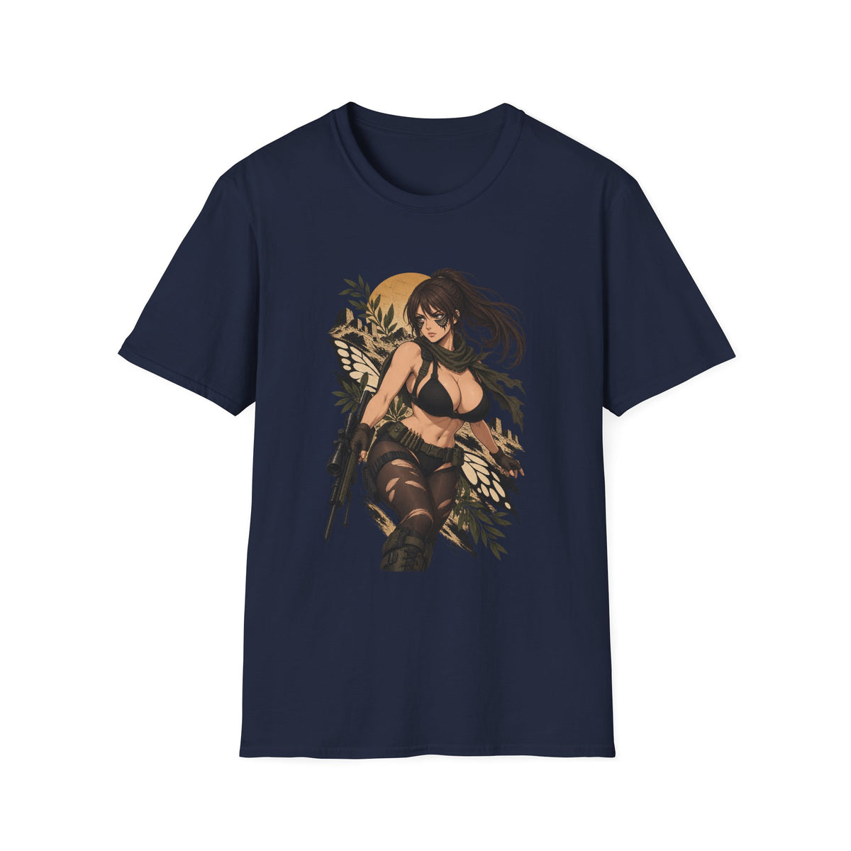 Quiet | Sexy Metal Gear Pin Up Girl | Anime Style Sniper Girl T-Shirt