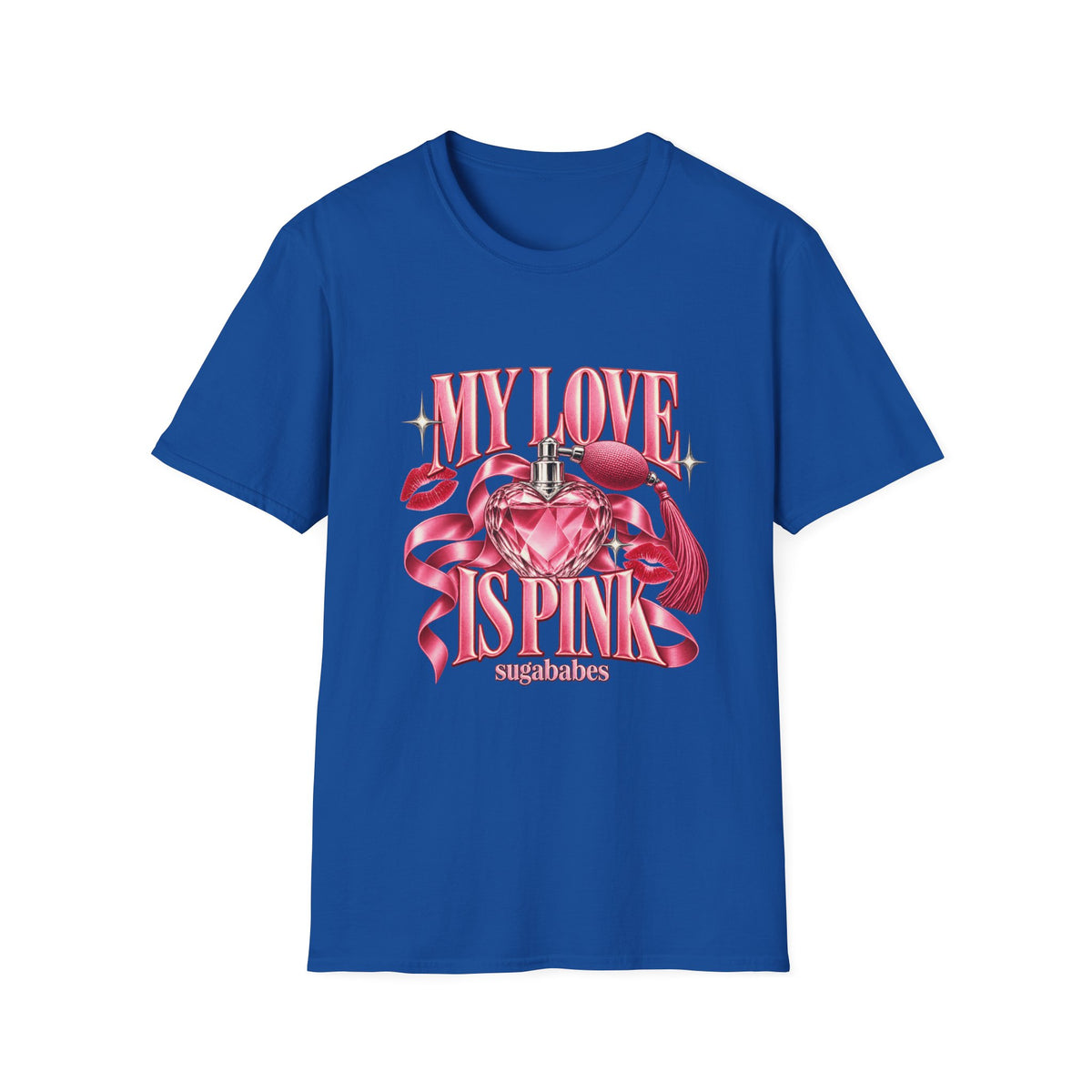 My Love Is Pink | Sugababes | Pink Heart Perfume Graphic T-Shirt