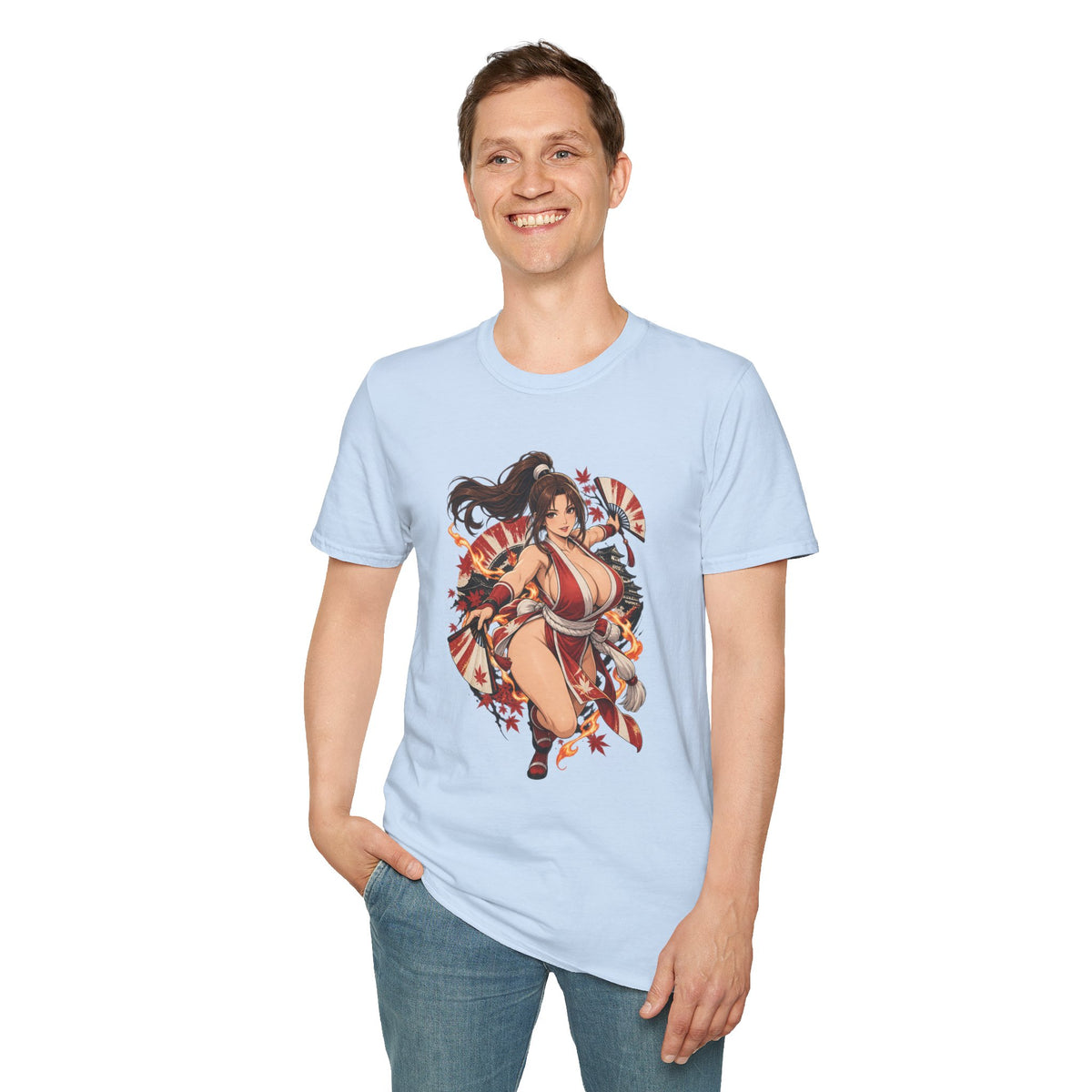 Mai Shiranui | Fatal Fury | Anime Style Pin up Girl Warrior T-Shirt