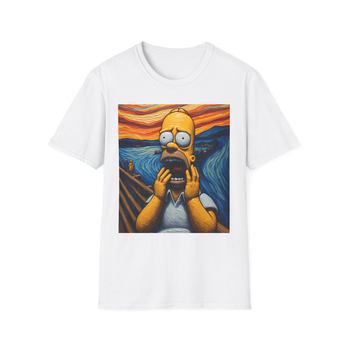 Homer Scream T-Shirt — Parody Pop Art Graphic Tee