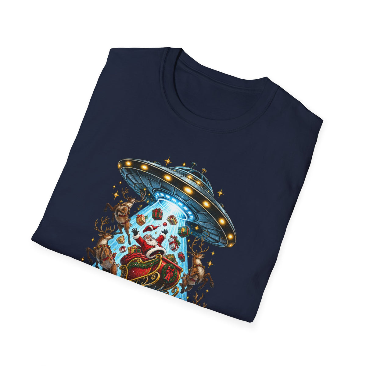 UFO Christmas | Season’s Greetings Earthlings UFO Christmas T-Shirt