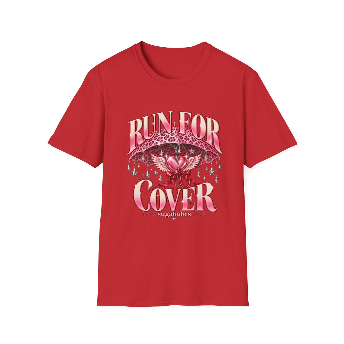 Run For Cover | Sugababes | Pink Umbrella Graphic T Shirt