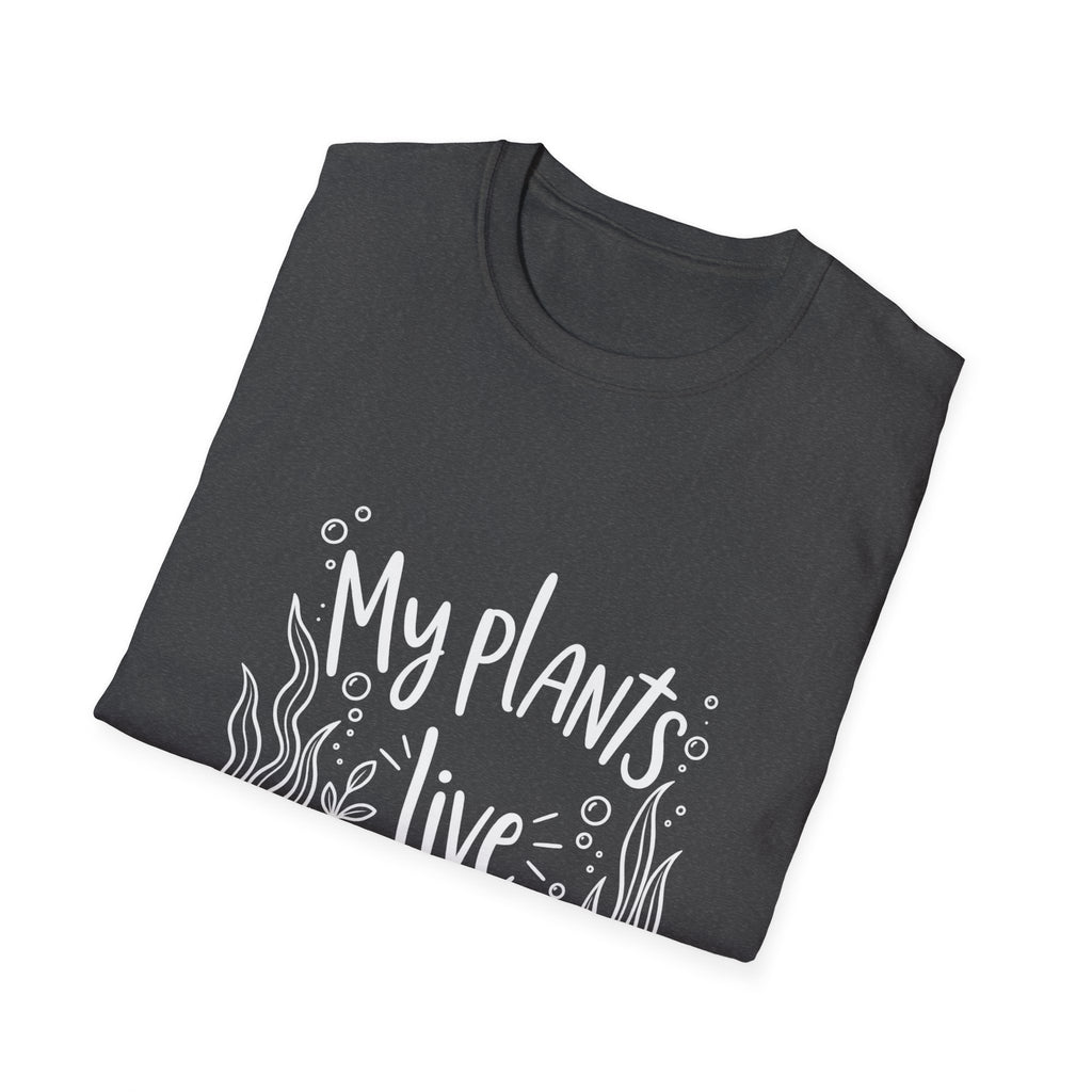 Aquarium Lovers Gift | My Plants Live Underwater | Graphic Tee