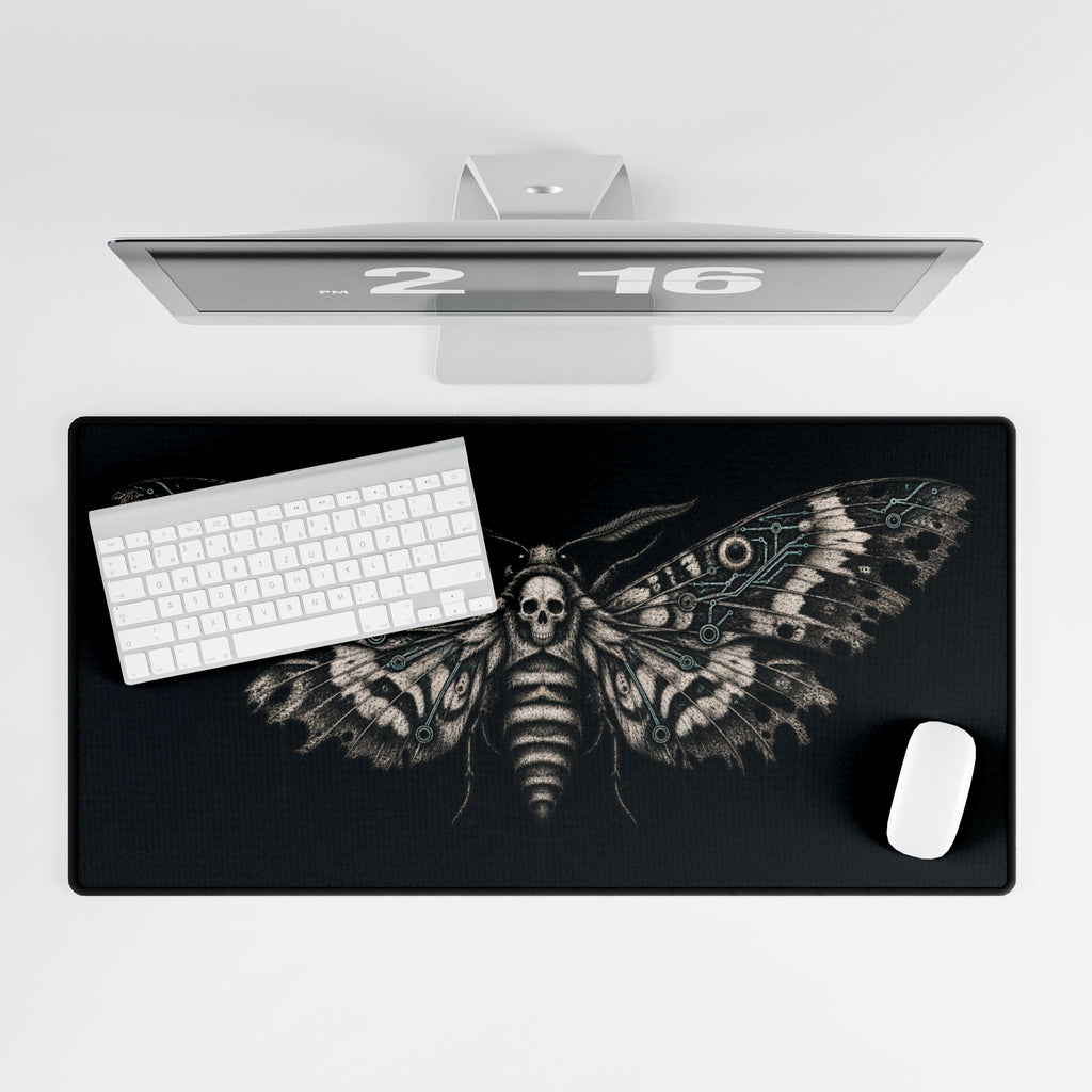 Gothic Death's-Head Moth | Dark Skull Moth Gaming/Office Mouse Pad