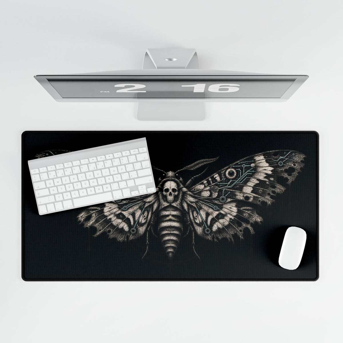 Gothic Death's-Head Moth | Dark Skull Moth Gaming/Office Mouse Pad