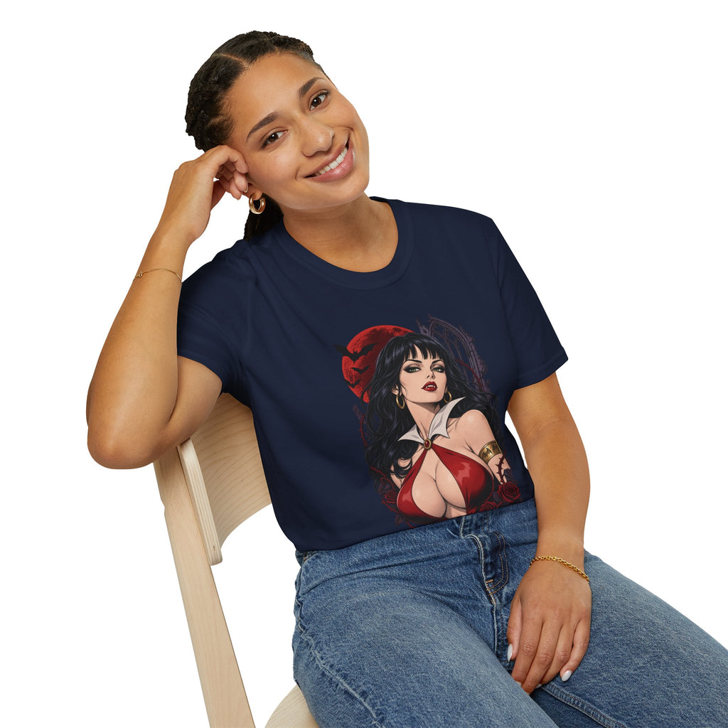 Vampirella | Sexy Halloween Vampire Pin Up Girl Sorceress Graphic T-Shirt