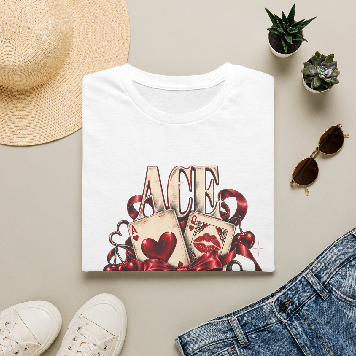 Ace Rejects | Sugababes | Playing Card Ace of Hearts T Shirt