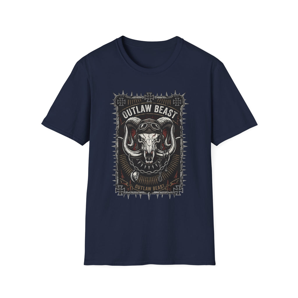 Outlaw Beast Skull T-Shirt — Biker Ranch Graphic Tee