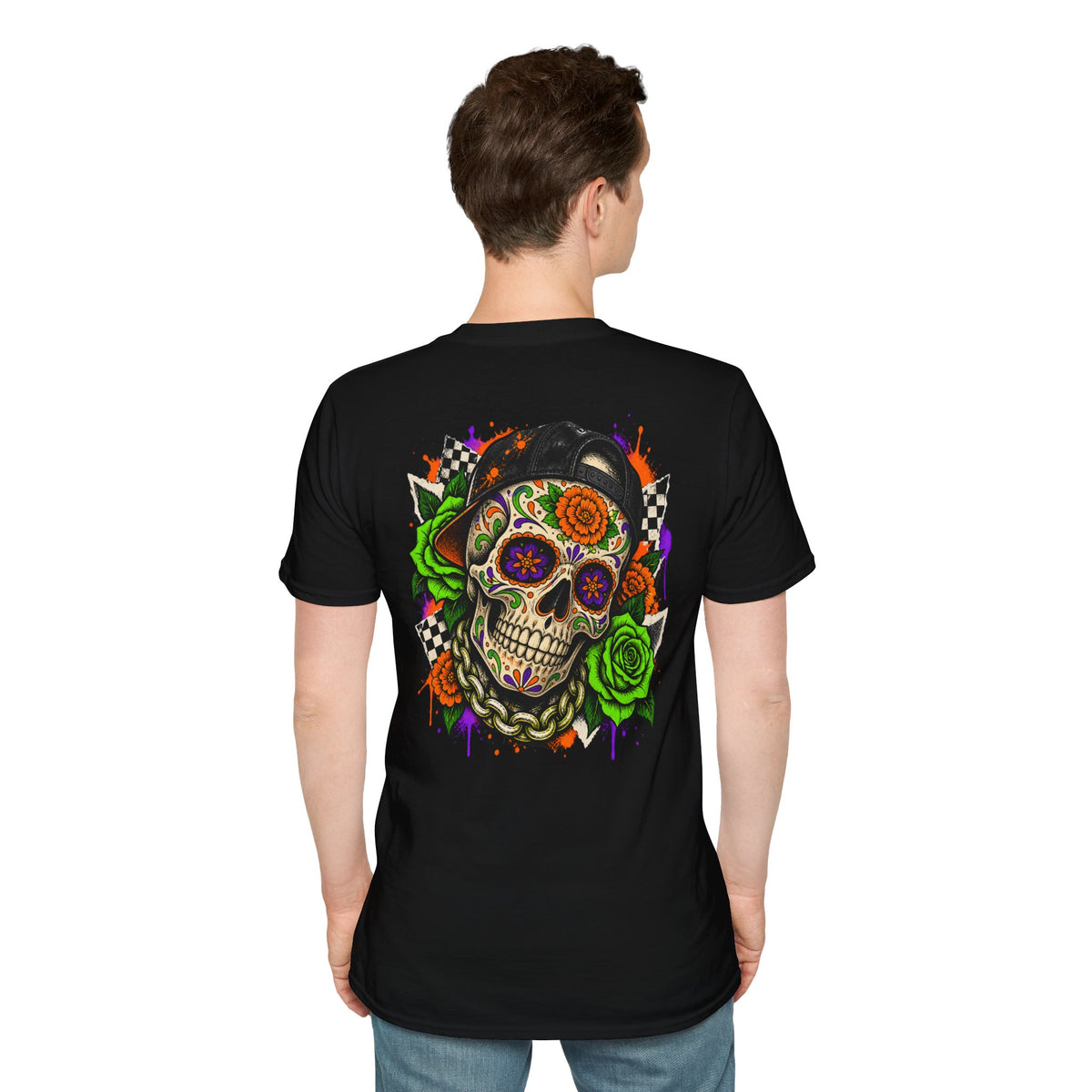 Day of the Dead | Skull | Colourful Sugar Skull Graphic Tee