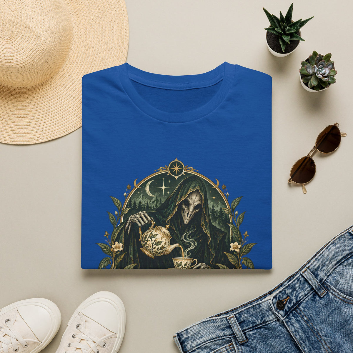 Suriel Tea Society | Freshley Brewed Gossip | ACOTAR Book Graphic T Shirt