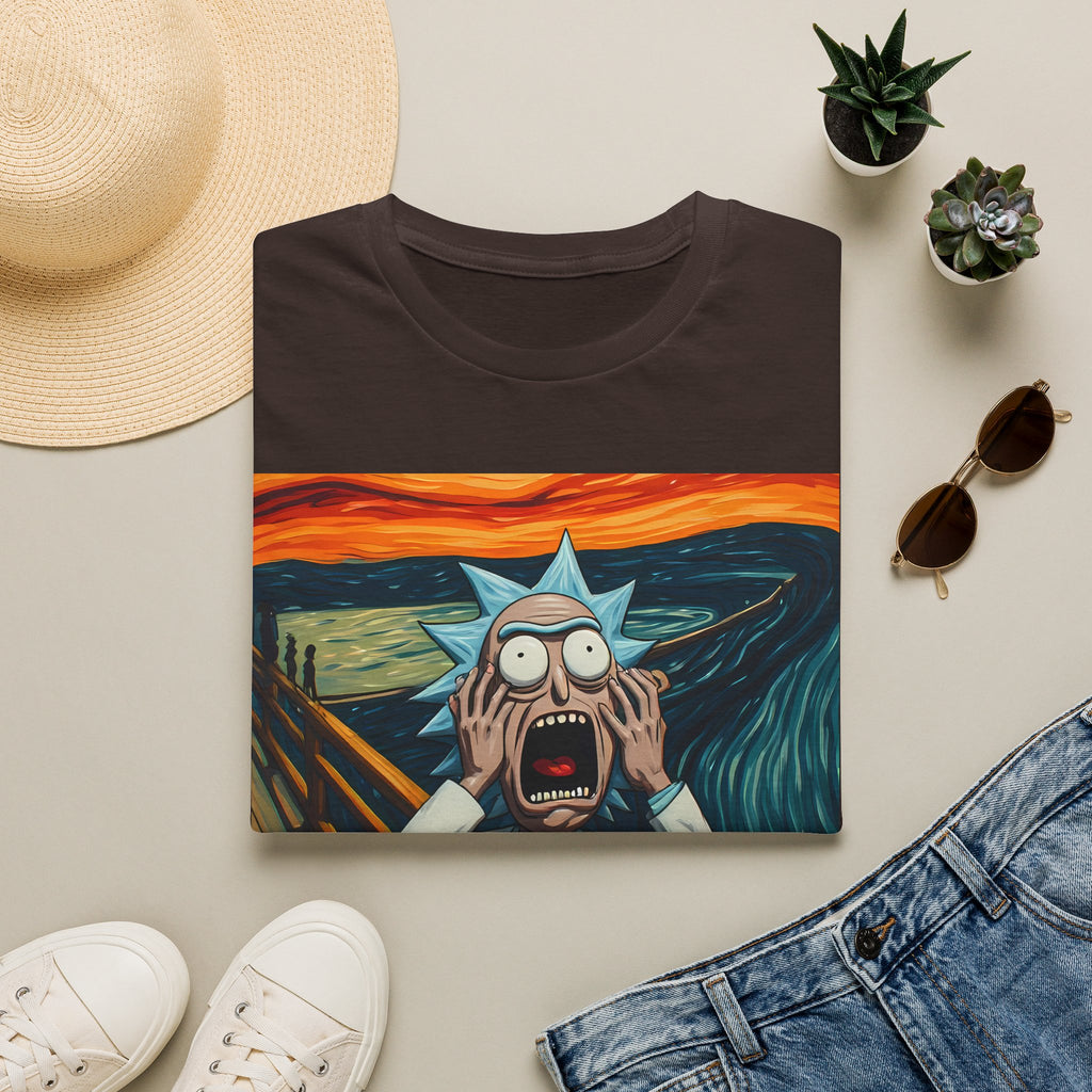 Rick Scream Tee — Rick and Morty Parody of The Scream T-Shirt