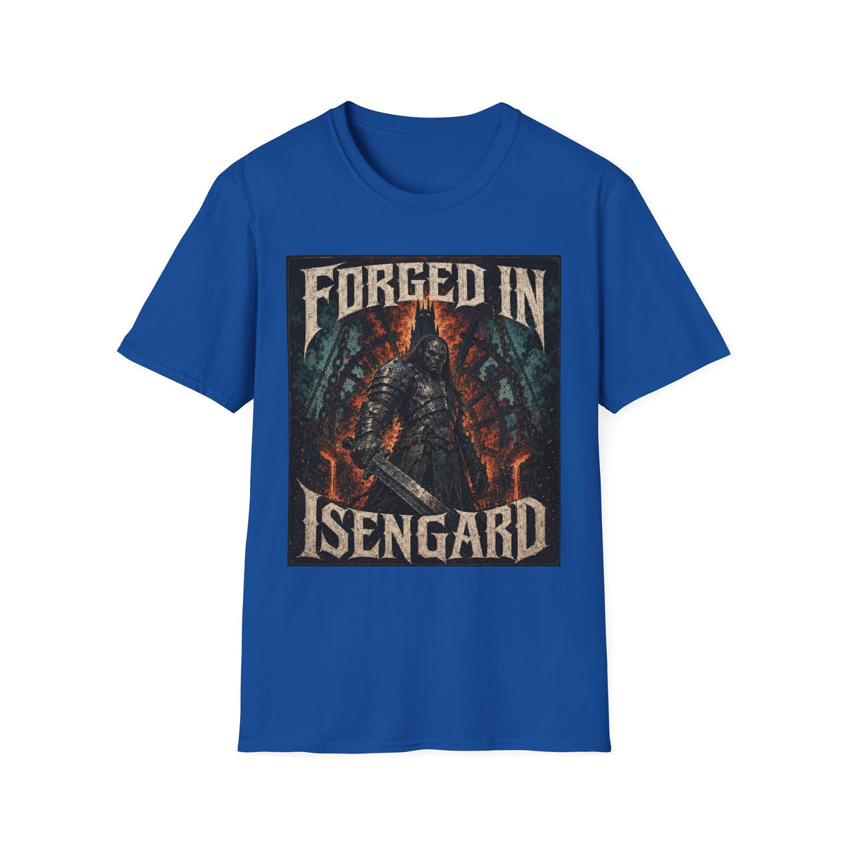 Forged in Isengard T-Shirt — Dark Fantasy Middle-earth Inspired Tee
