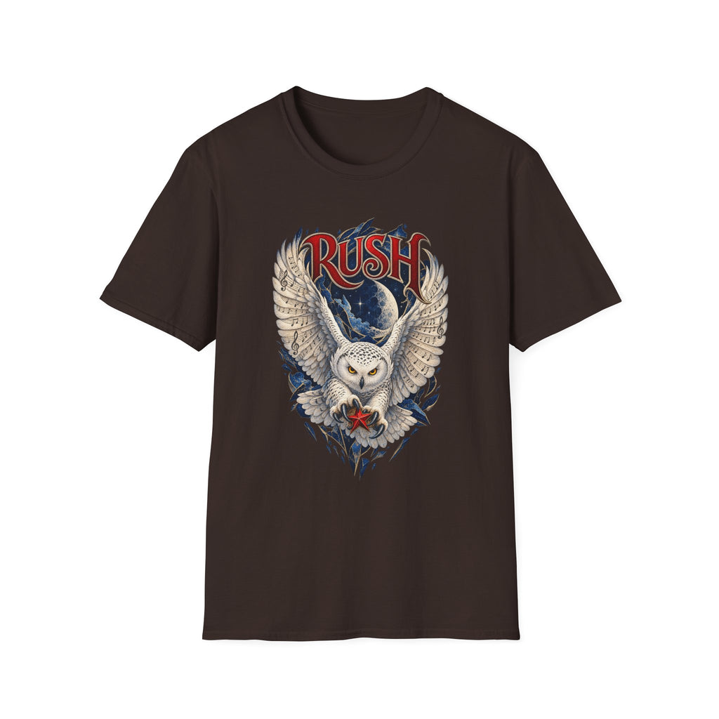 Rush | Fly by Night | Prog Rock | Owl Band Graphic T-Shirt