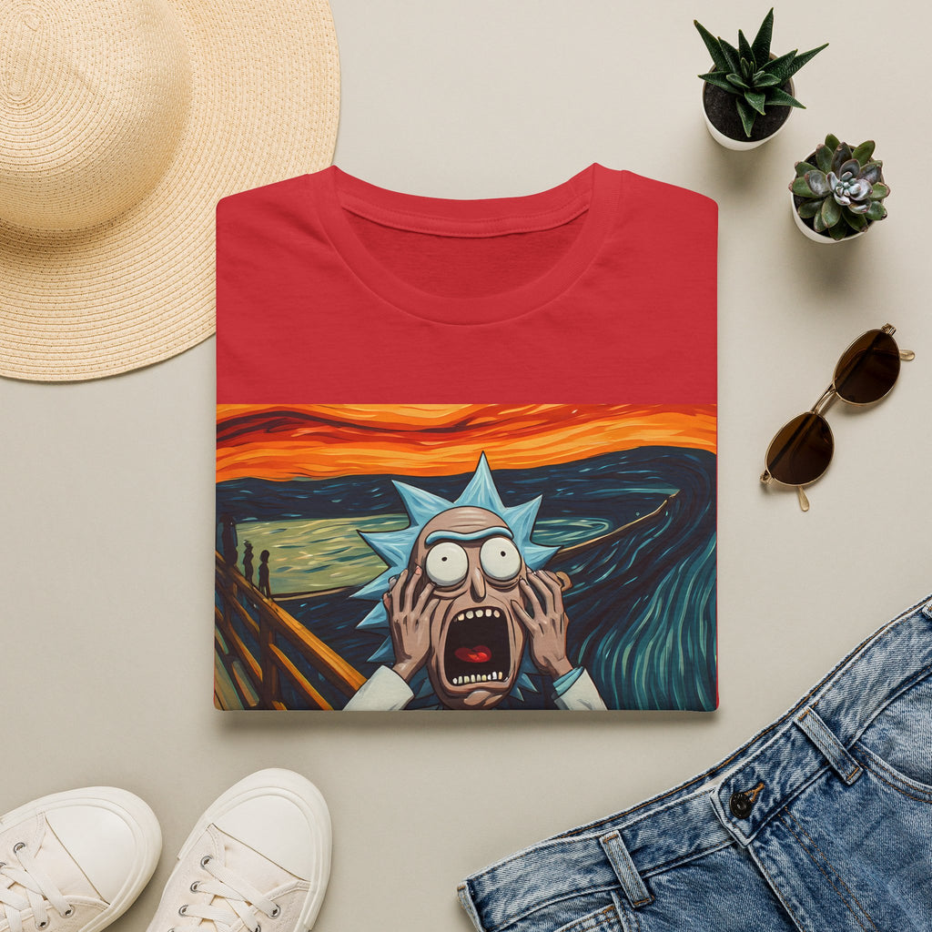 Rick Scream Tee — Rick and Morty Parody of The Scream T-Shirt