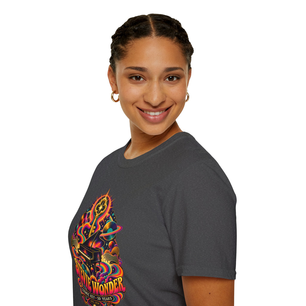 Stevie Wonder Psychedelic Key Songs In The Key of Life T-Shirt