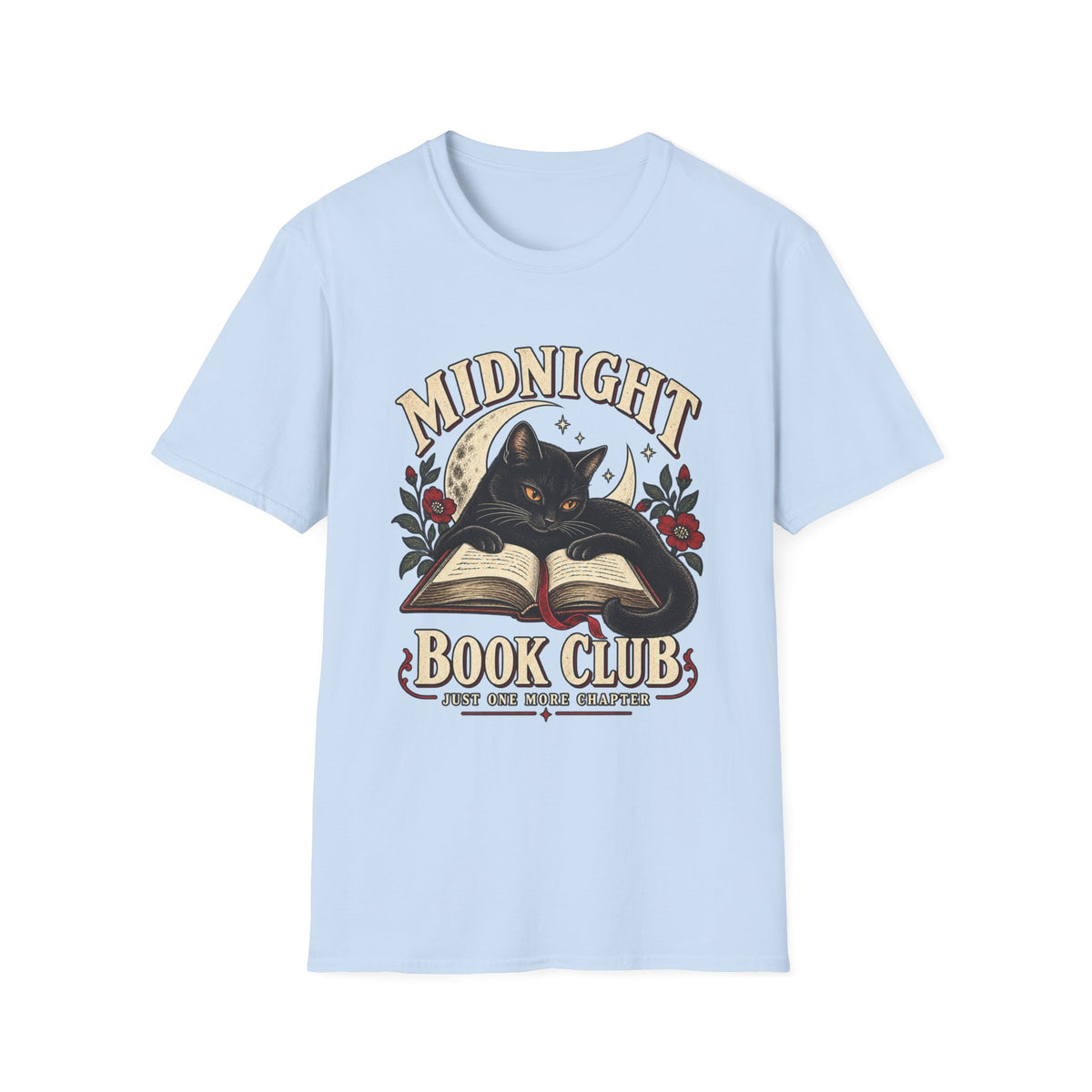 Midnight Book Club | Cute Cat Book Lover Gift T Shirt