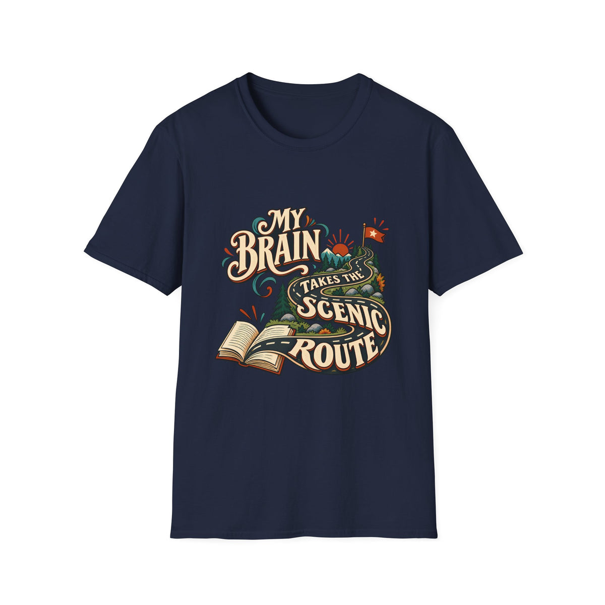 The Scenic Route | A Beautifully Different Mind | Neurodivergent Shirt