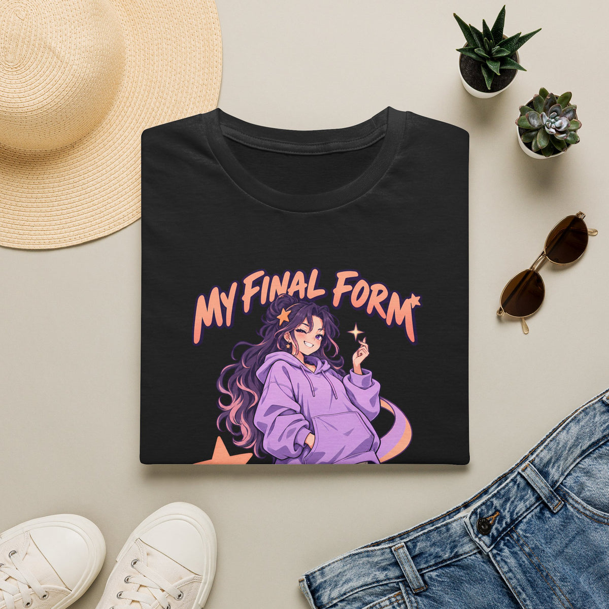 My Final Form Has Pockets | Cute Anime Girl Graphic Tee