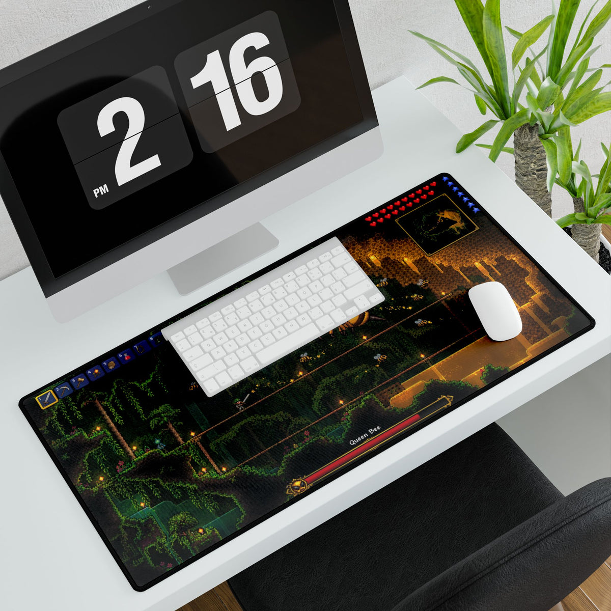 Terraria Desk Mat | Bee Boss Fight Mouse Pad