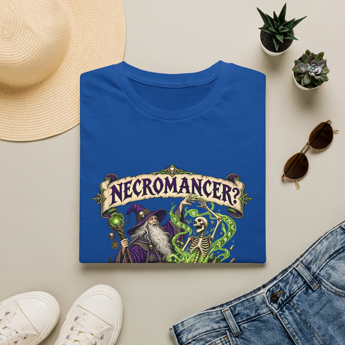 Necromancer? I Prefer People Recycler T-Shirt | Funny Gothic Halloween Tee