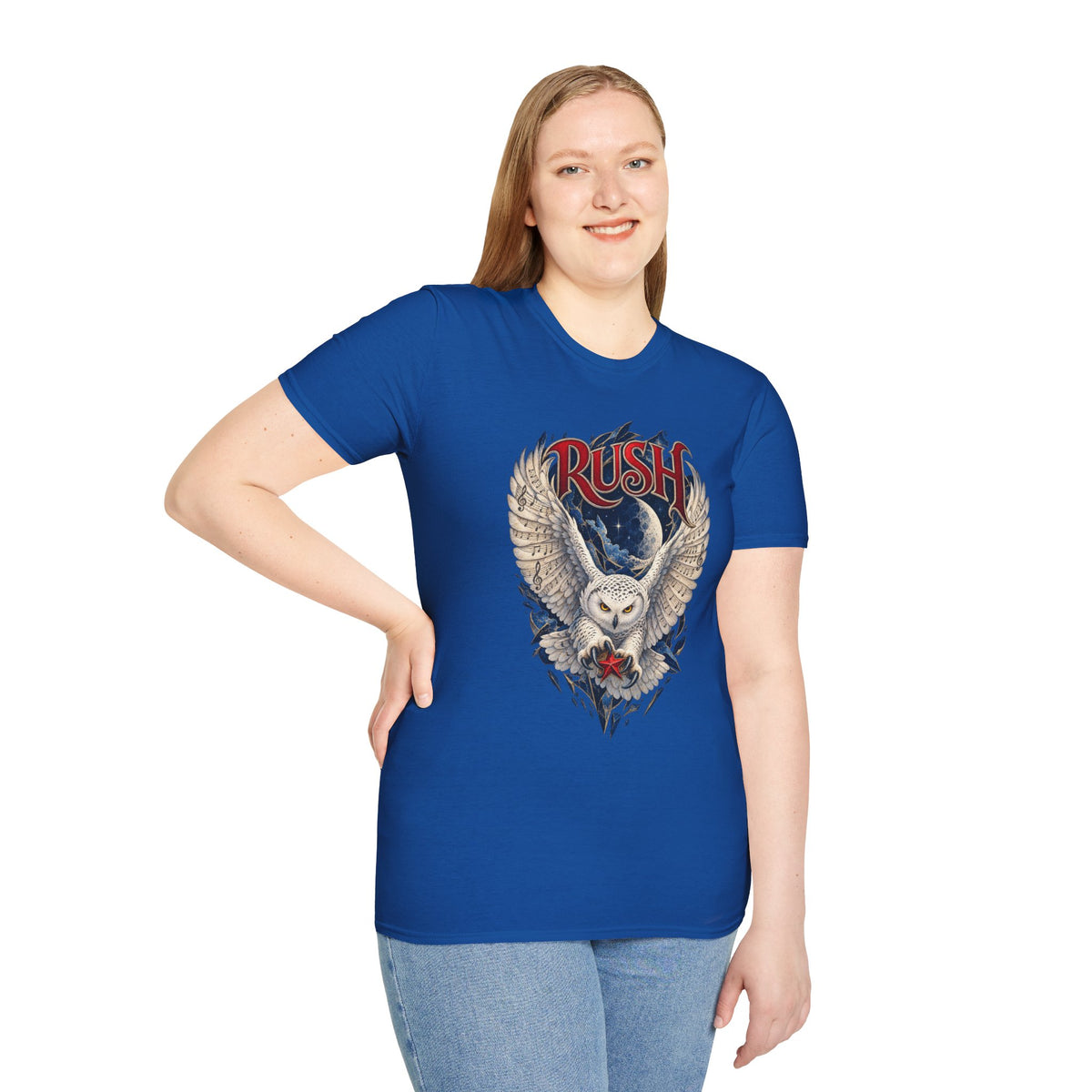 Rush | Fly by Night | Prog Rock | Owl Band Graphic T-Shirt